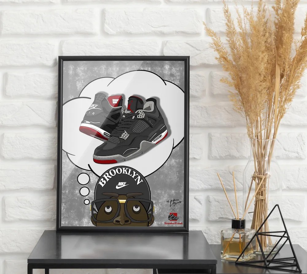 Ξύλινο Κάδρο Air Jordan Dream 30X40cm SNK7