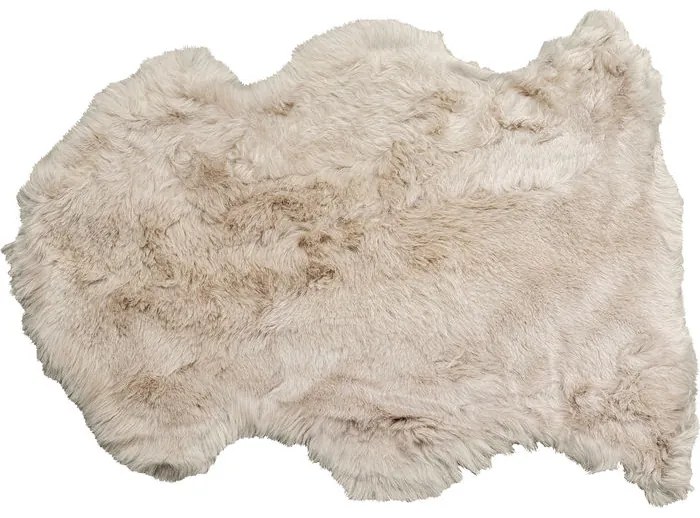 Χαλί-Προβιά Lambskin Heidi Μπεζ-Γκρι  85x60x2εκ - Γκρι