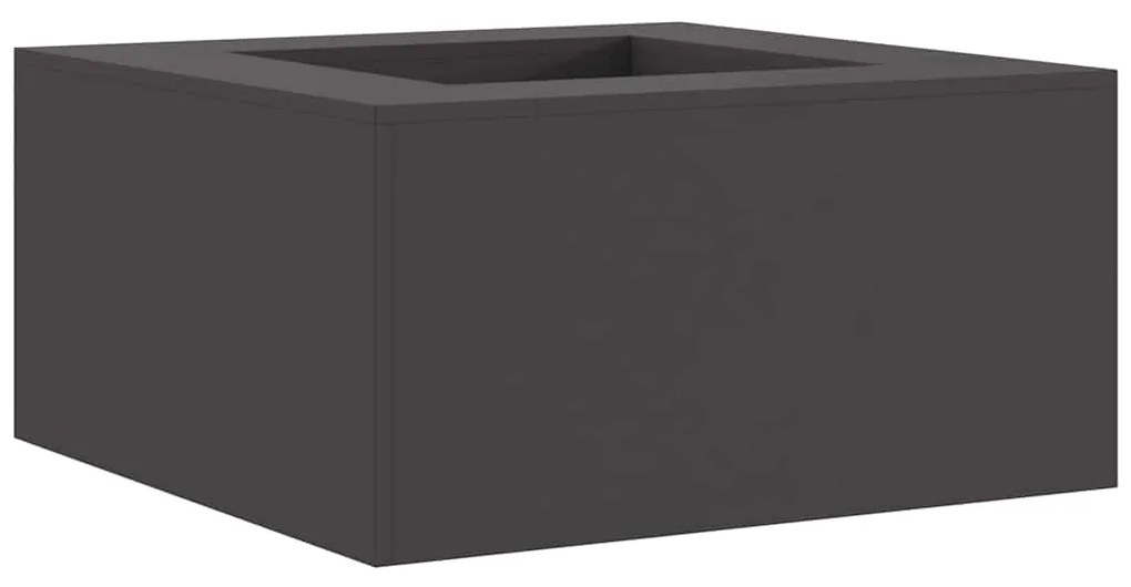 vidaXL Τζάκι Τετράγωνο Μαύρο 80x80x40 εκ. Ατσάλι