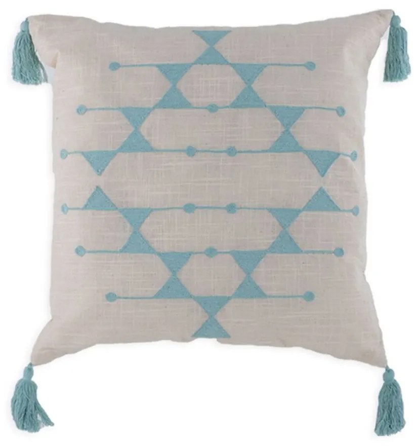 Μαξιλάρι Διακοσμητικό (Με Γέμιση) Esther Aqua Nef-Nef 45X45 Cotton-Polyester