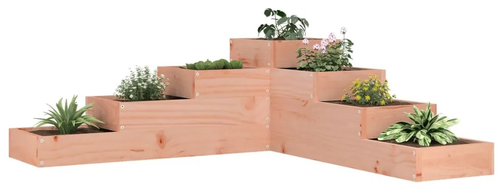 Γλάστρα Κήπου 4 Επιπέδων 106 x 104,5 x 36 εκ. από Μασίφ Ξύλο Douglas