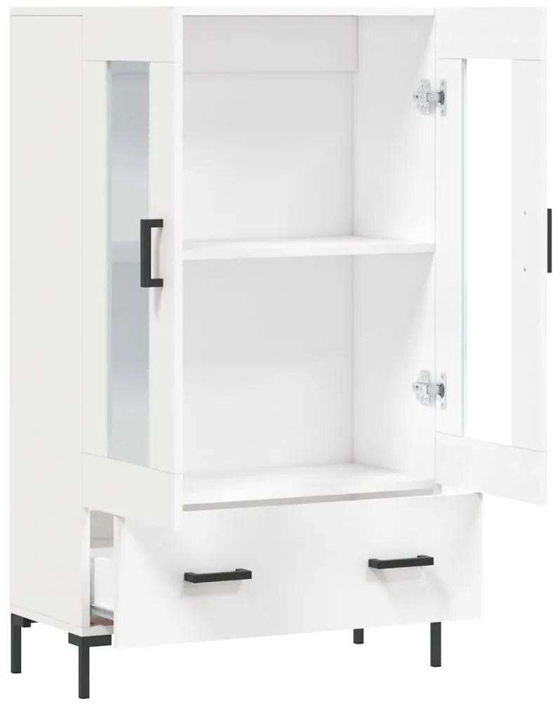vidaXL Ντουλάπα Λευκή 69,5 x 31 x 115 εκ. από Επεξεργασμένο Ξύλο