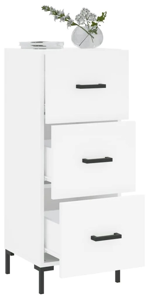 vidaXL Ντουλάπι Λευκό 34,5 x 34 x 90 εκ. από Επεξεργασμένο Ξύλο