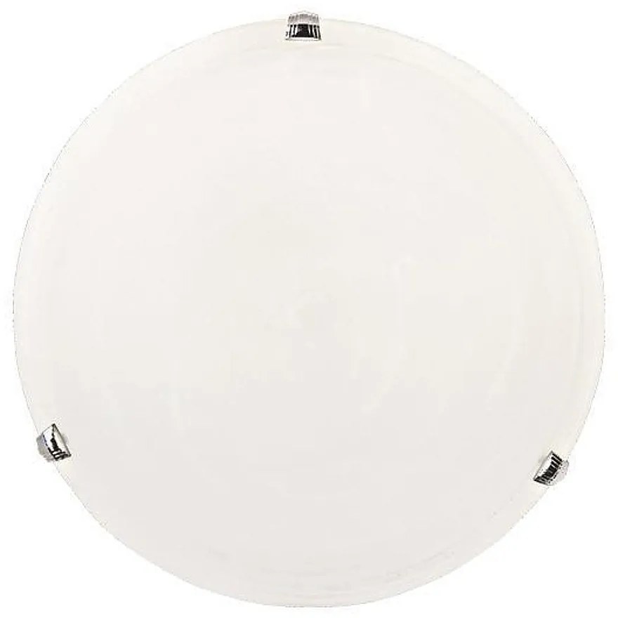 Πλαφονιέρα Τοίχου "ERIS" 2xE27 Λευκό/Νίκελ EUROLAMP 145-22412