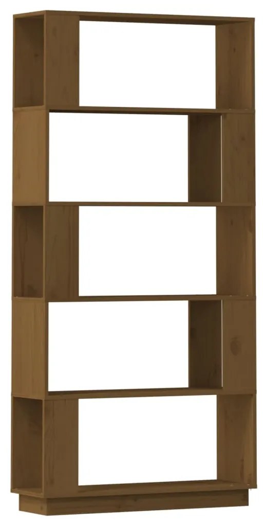 vidaXL Βιβλιοθήκη/Διαχωριστικό Χώρου Μελί 80x25x163,5 εκ. Μασίφ Ξύλο