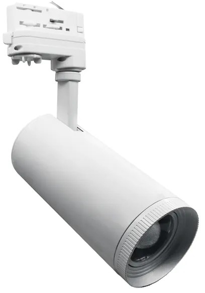 Σποτ Ράγας Aimy AIMY1030W4N 10W 3000K 3-PH 15-55° 1200Lm 230V Ra80 White Aca Αλουμίνιο,PC