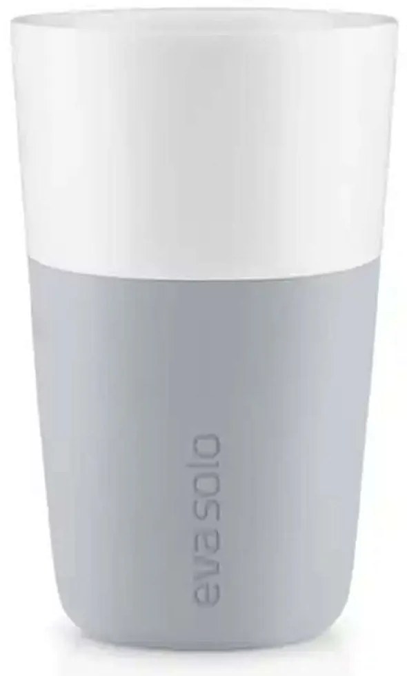 Φλυτζάνια Latte Πορσελάνινα (Σετ 2Τμχ) 501046 360ml Light Grey Eva Solo Πορσελάνη