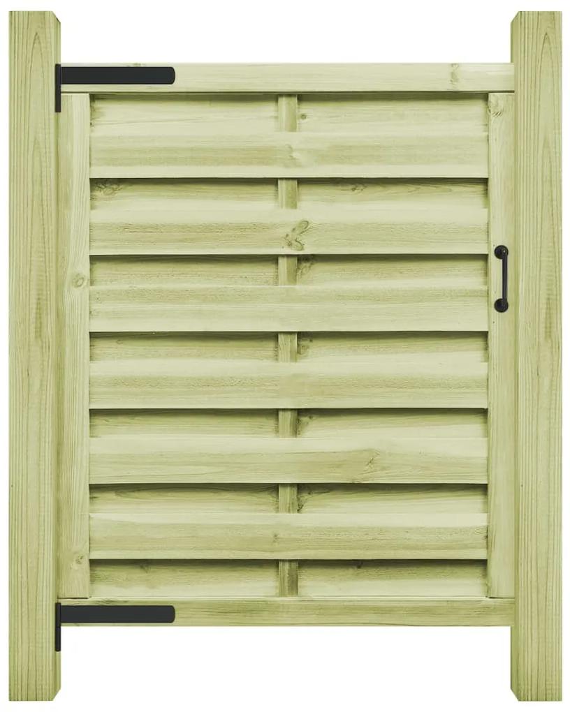 vidaXL Πόρτα Φράχτη Πράσινη 100 x 125 εκ. Εμποτισμένο Ξύλο Πεύκου