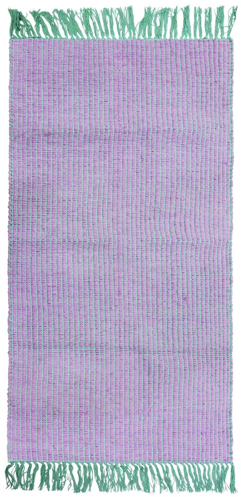 Χαλί Βαμβακερό PADOVA PINK-MINT &#8211; 070×140 cm 070cm x 140cm