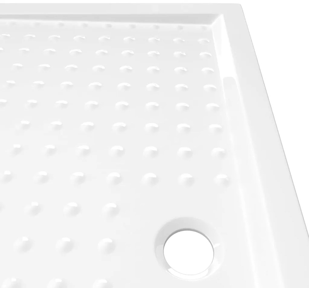 vidaXL Βάση Ντουζιέρας με Σχέδιο Τάπας Λευκή 80 x 120 x 4  εκ. από ABS
