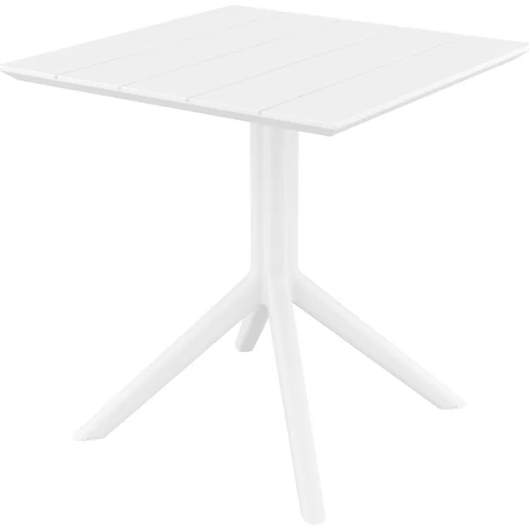 PARIS WHITE 80X80X74εκ. ΤΡΑΠΕΖΙ ΠΟΛ/ΝΙΟΥ 80X80X74εκ.