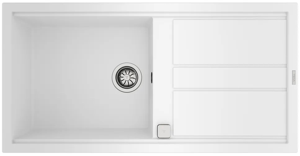 TEKA NOVA 60 L TG 1B 1D Ένθετος Γρανιτένιος νεροχύτης Artic White Μ100xΠ51εκ
