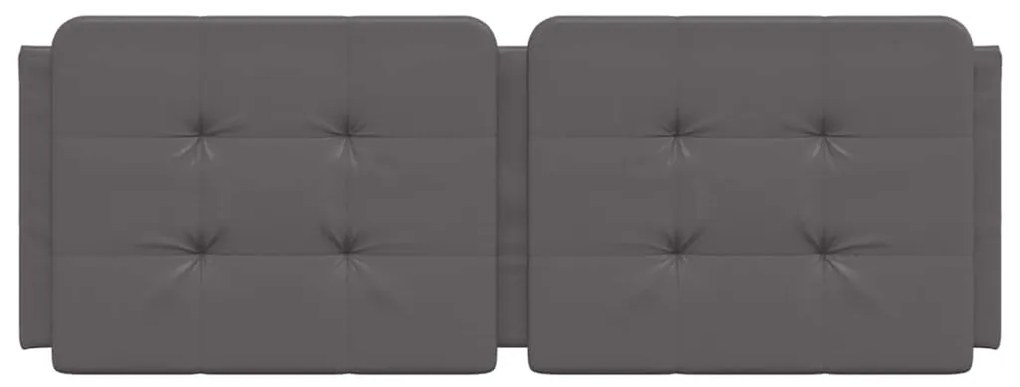 vidaXL Μαξιλάρι για Κεφαλάρι Zadar Γκρι 140 εκ. από Συνθετικό Δέρμα