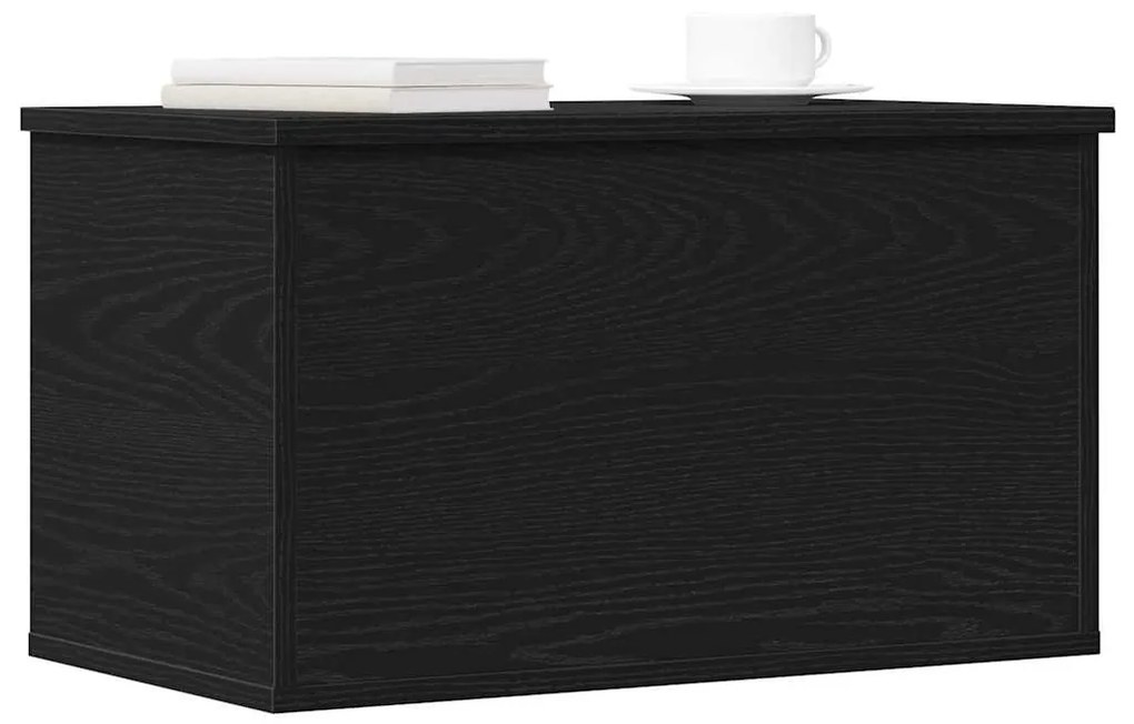 vidaXL Κουτί αποθήκευσης Μαύρη δρυς 60 x 35 x 35 cm Επεξεργασμένο ξύλο