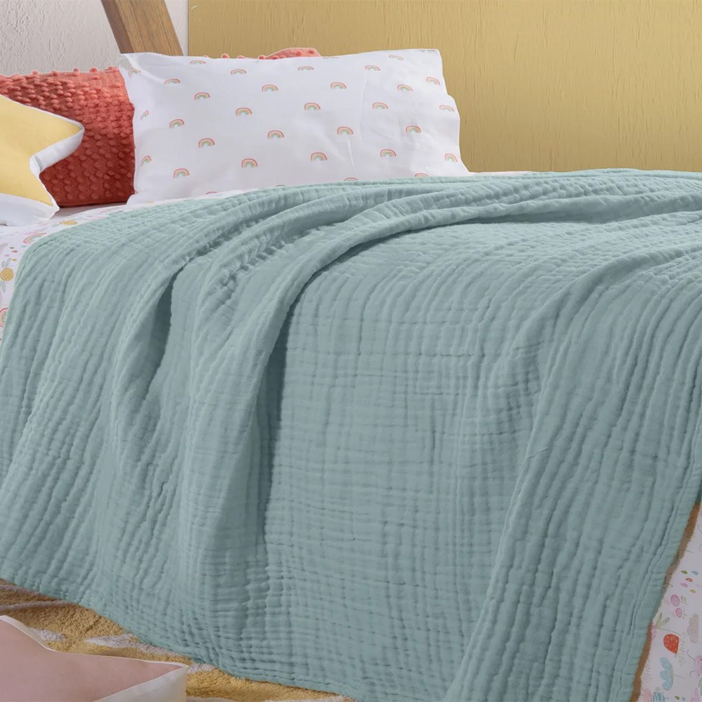Κουβερτόριο Κούνιας (110x150) Nef-Nef Homeware Whisper Aqua