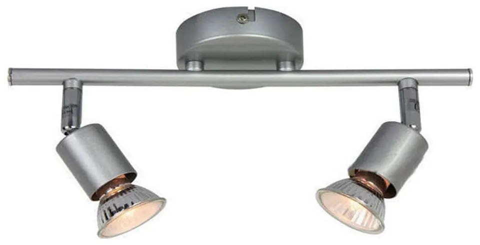 Φωτιστικό Οροφής - Σποτ MC634SL2 2ΧGU10 Trinity Silver Aca Decor Metal