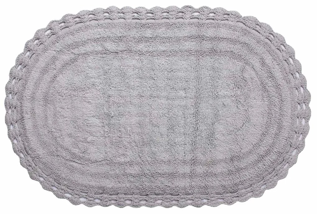 Οβάλ Χαλί Διαδρόμου (70x140) Silk Fashion Γκρι