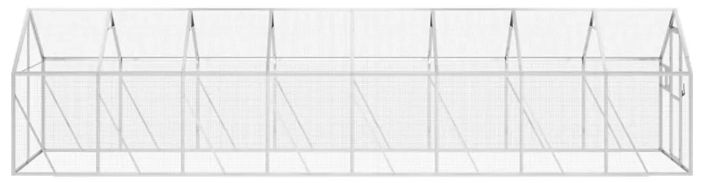 vidaXL Κλουβί Ασημένιο 1,79 x 8 x 1,85 μ. από Αλουμίνιο