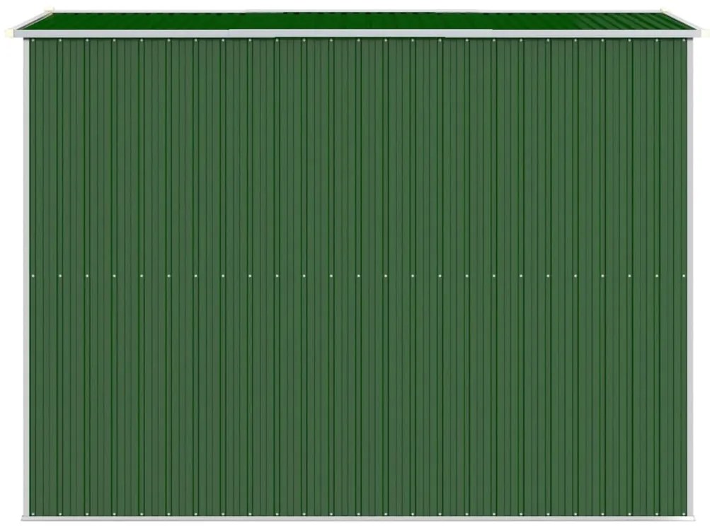 vidaXL Αποθήκη Κήπου Πράσινη 192x274x223 εκ. Γαλβανισμένο Ατσάλι