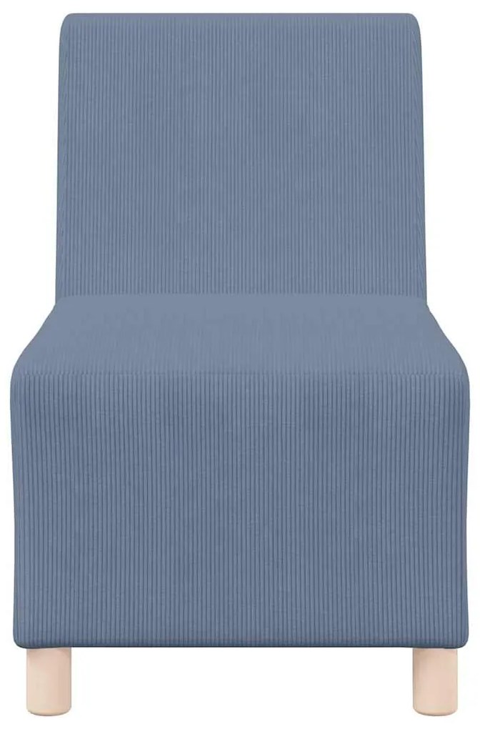 vidaXL Μοναδικός Καναπές χωρίς Χερούλια 3 pcs Μπλε 55 x 74 x 82 εκ.