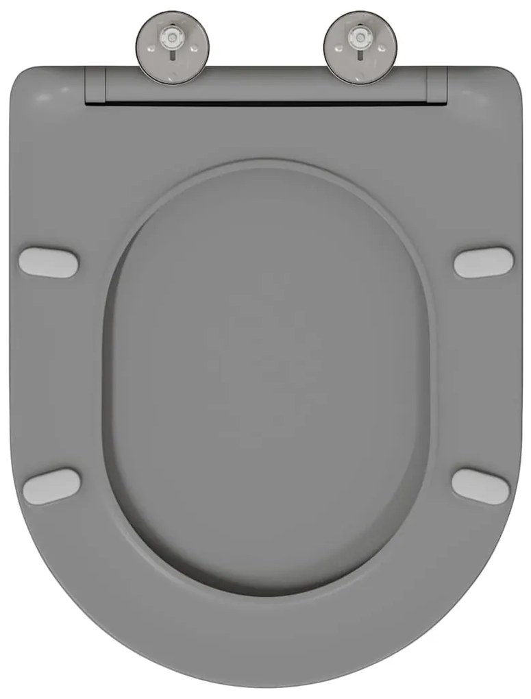 vidaXL Λεκάνη Γκρι 44 x 36,4 x 3,4 εκ. Δυροπλάστ