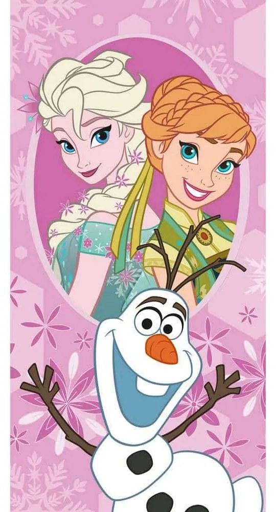 Πετσέτα Θαλάσσης Παιδική Βελουτέ Disney Frozen 44 Digital Print DimCol Θαλάσσης 70x140cm 100% Βαμβάκι