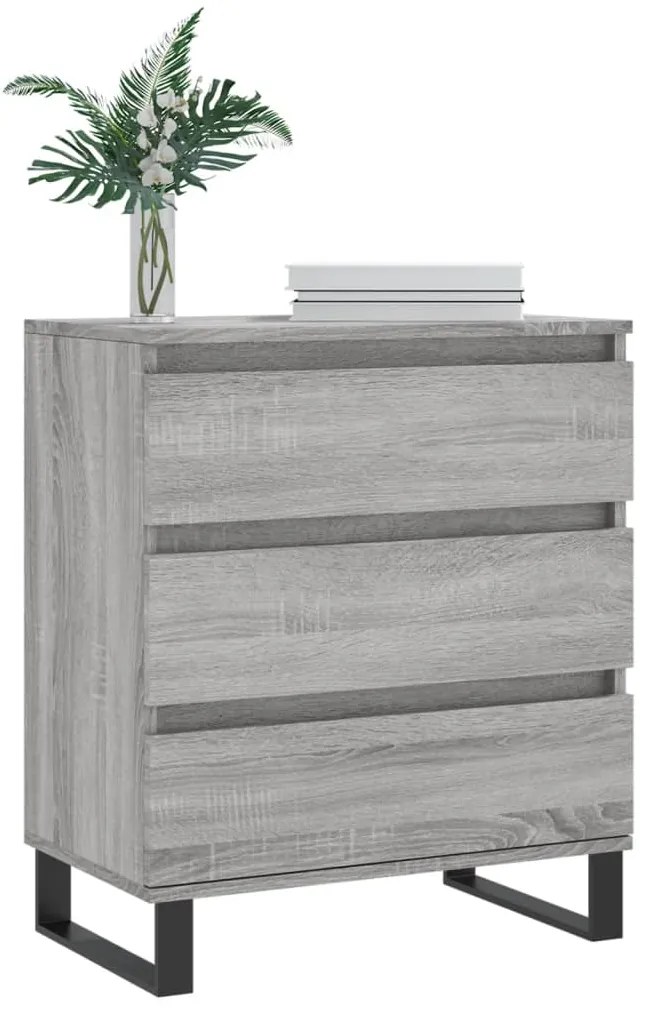 vidaXL Ντουλάπι Γκρι Sonoma 60x35x70 εκ. από Επεξεργασμένο Ξύλο