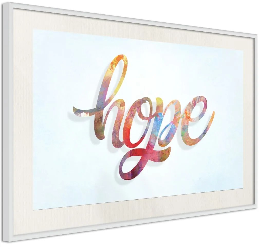 Αφίσα - Colourful Hope - 30x20 - Χρυσό - Με πασπαρτού