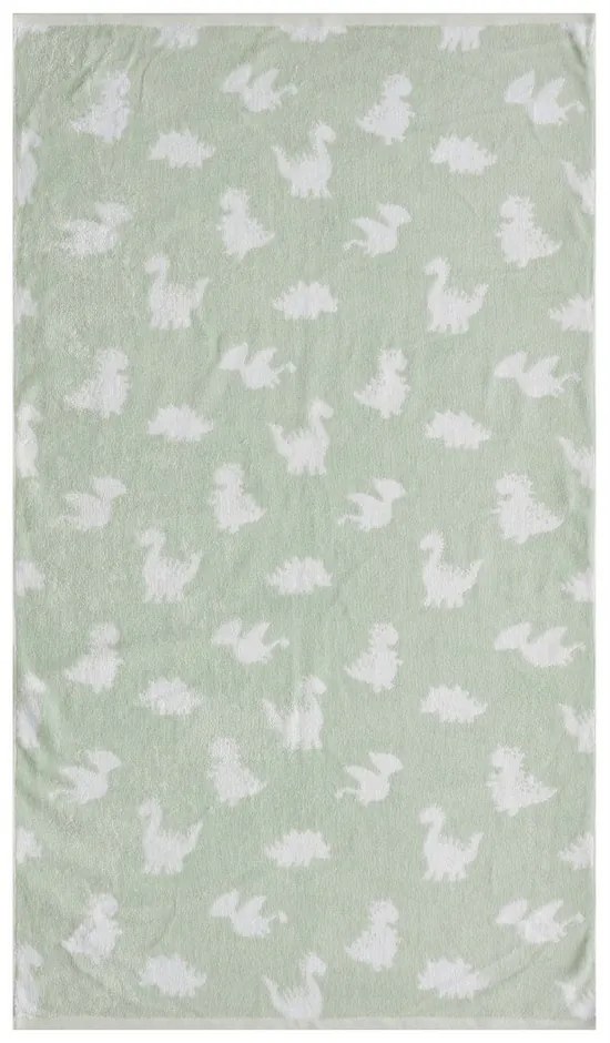 Πετσέτα Βρεφική Saurus Green Kentia Σώματος 70x125cm 100% Βαμβάκι