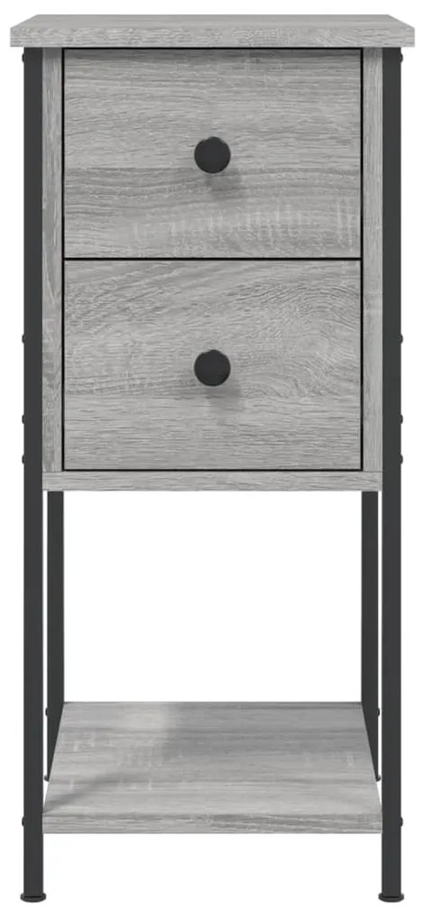 vidaXL Κομοδίνο Γκρι Sonoma 32 x 42 x 70 εκ. από Επεξεργασμένο Ξύλο