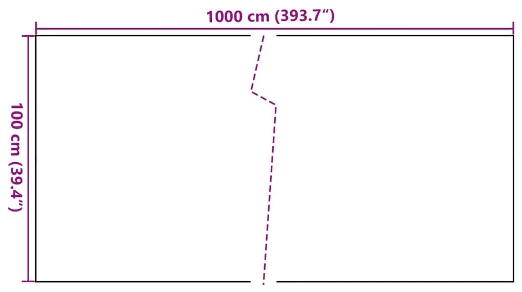 Διαχωριστικό Βεράντας Ανοιχτό Καφέ 1000x100 εκ. Συνθετικό Ρατάν - Καφέ