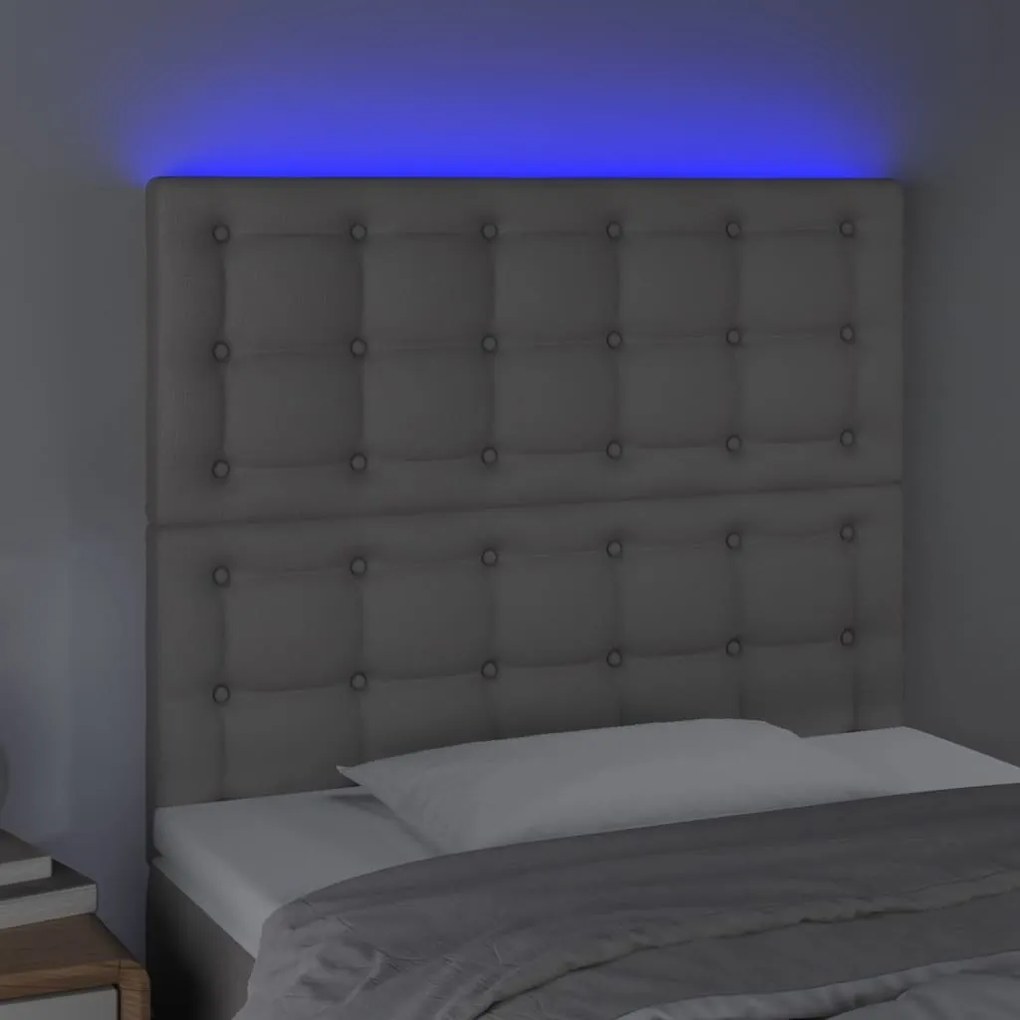 Κεφαλάρι Κρεβατιού LED Γκρι 80x5x118/128 εκ 3122500
