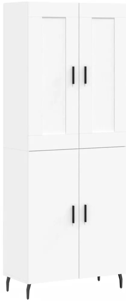 vidaXL Ντουλάπι Λευκό 69,5x34x180 εκ. από Επεξεργασμένο Ξύλο