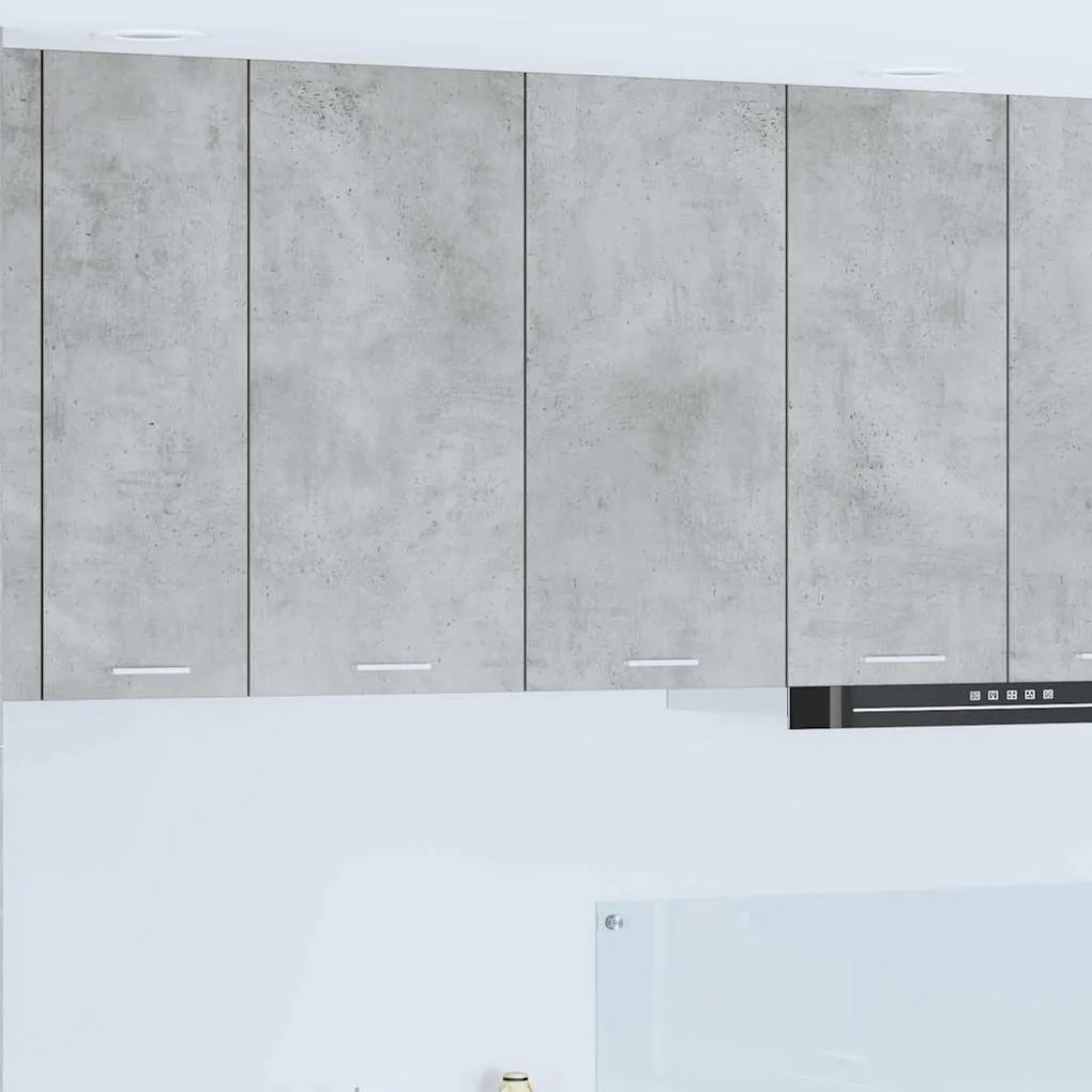 vidaXL Κρεμαστό ντουλάπι με αποθήκευση Σκυρόδεμα Γκρι 80 x 31 x 80 εκ.