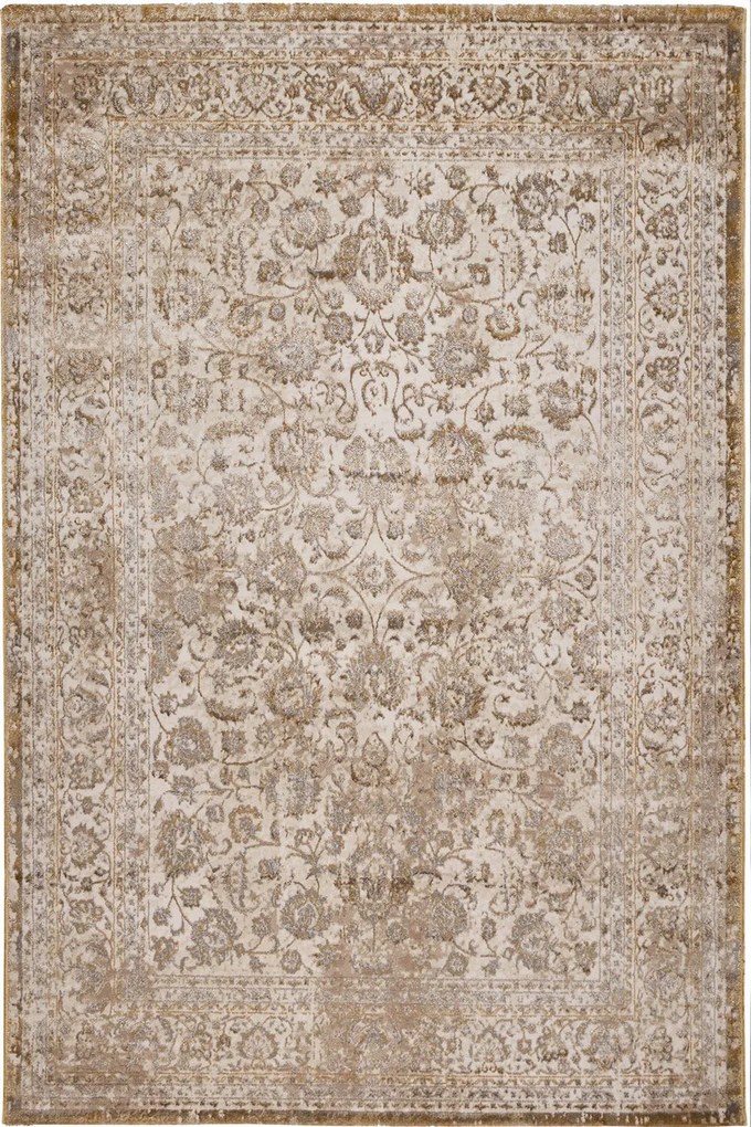 Χαλί Gossip 8504A White-Gold Βιοκαρπέτ 200X250cm