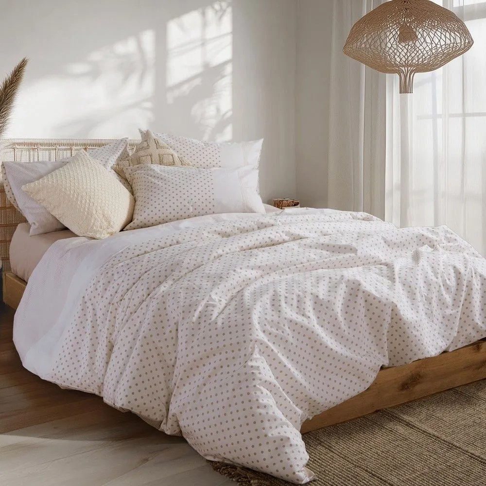 Σεντόνια Donter (Σετ 4τμχ) Beige Nef-Nef Homeware Υπέρδιπλo 240x270cm 100% Cotton
