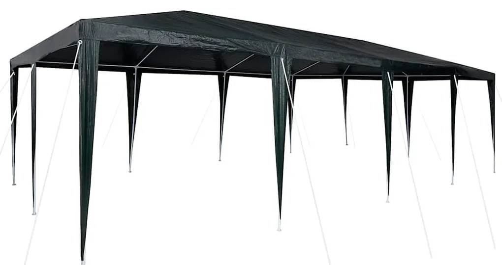 vidaXL Σκηνή Πάρτυ Πράσινο, Άσπρο 800 x 400 x 266 εκ
