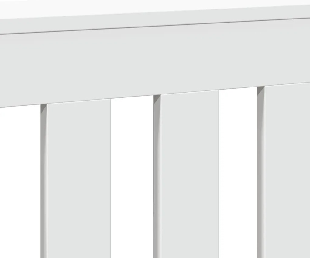 vidaXL Κάλυμμα Καλοριφέρ Λευκό 149x20x82 εκ. από Επεξεργασμένο Ξύλο