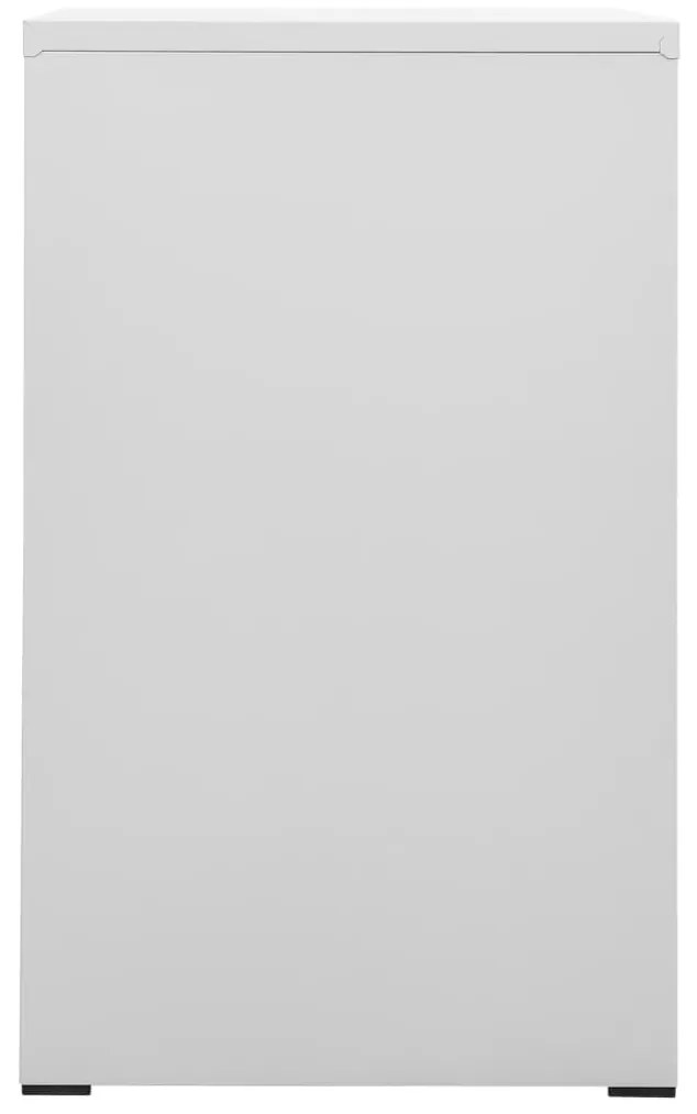 vidaXL Αρχειοθήκη Ανοιχτό Γκρι 46 x 62 x 102,5 εκ. από Ατσάλι
