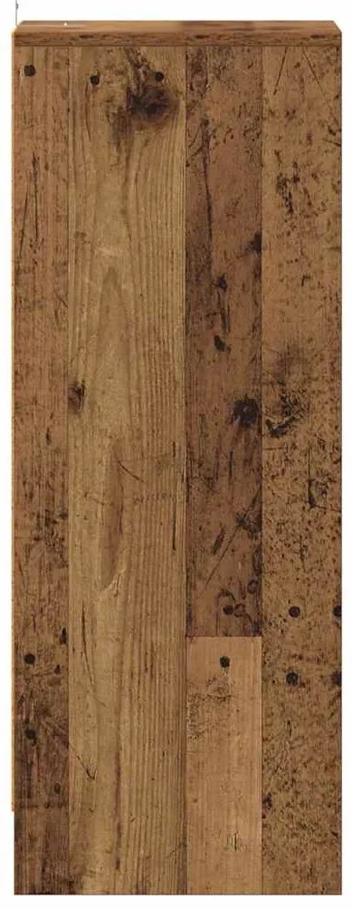 vidaXL ντουλάπι παπουτσιών  Παλιό ξύλο 32x35x92 cm Κατασκευασμένο ξύλο