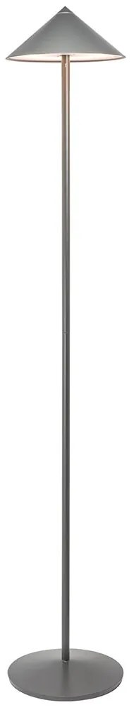 Φωτιστικό Δαπέδου Επαναφορτιζόμενο Pina XXL LD2670T3 Φ26x150cm LED 6W 2200/2700/3000K 554/655/663Lm Titanium Mat Zafferano