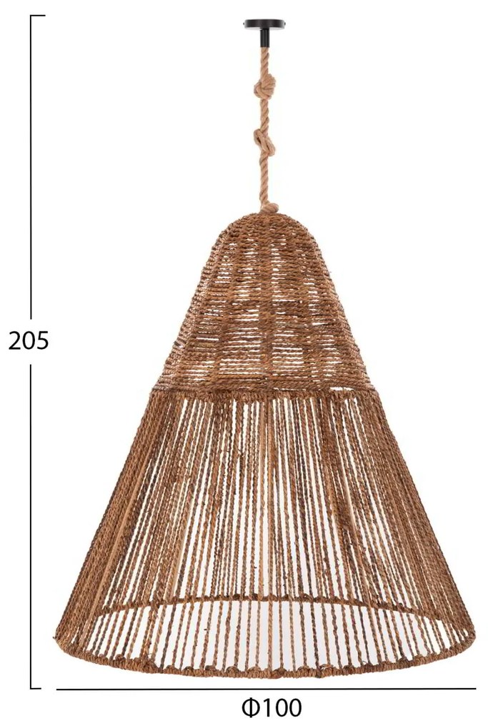 ΣΕΤ ΦΩΤΙΣΤΙΚΟ ΟΡΟΦΗΣ ΚΡΕΜΑΣΤΟ HM11920 ΣΧΟΙΝΙ ΚΑΙ ΙΝΕΣ ΜΠΑΝΑΝΙΑΣ Φ100Χ205Υεκ.