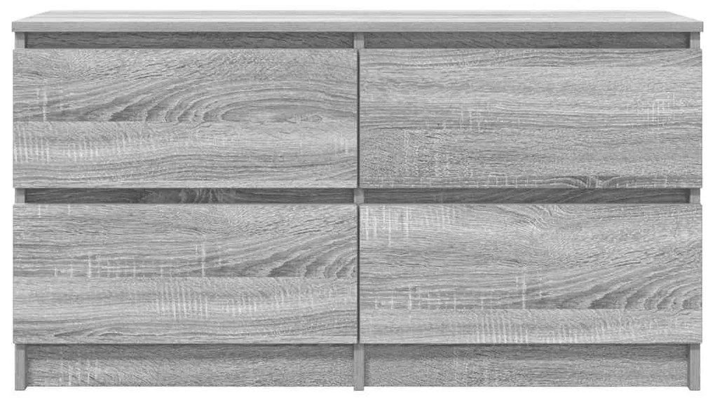 Έπιπλο Τηλεόρασης Γκρι Sonoma 100x35x54 εκ. από Επεξεργ. Ξύλο 861801