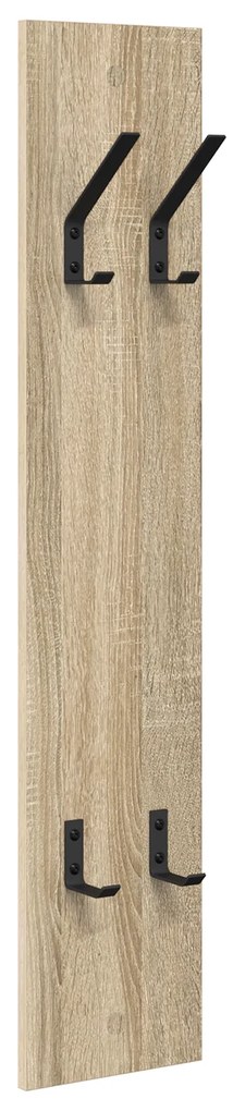 vidaXL Τοίχου Κρεμάστρα με αποθήκευση Sonoma Δρυς 20 x 1.5 x 100 εκ
