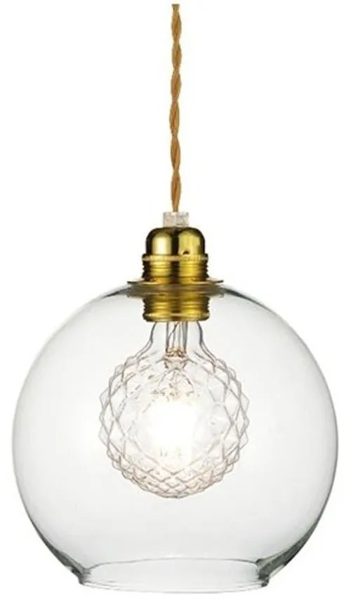 Φωτιστικό Οροφής Κρεμαστό V3643320CL 1ΧΕ27 Φ20ΧΗ120CM Pythia Clear Aca Decor Metal, Glass