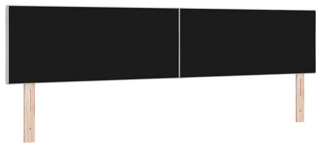 vidaXL Κεφαλάρι με κεφαλάρι Ανοιχτό γκρι 200 cm Βελούδο