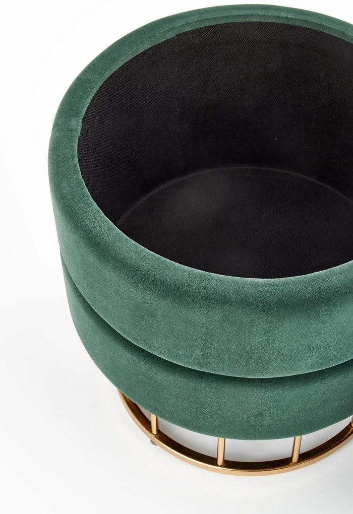 MINTY stool, color: dark green DIOMMI V-CH-MINTY-PUFA-C.ZIELONY