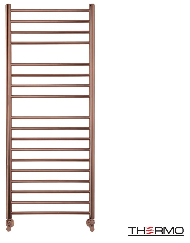 Thermo Bellavia Θερμαινόμενη πετσετοκρεμάστρα Brushed Copper PVD ΔΕΝ ΠΕΡΙΛΑΜΒΑΝΤΟΝΤΑΙ ΔΙΑΚΟΠΤΕΣ &amp; ΑΝΤΙΣΤΑΣΕΙΣ