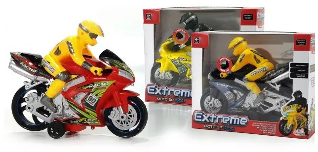 Παιχνίδι Μηχανή Extreme Moto GP 1000 Με Φως Ήχο Και Κίνηση Τριβής Πλαστικό 24cm Για 4+ Ετών 06511178 ArteLibre 06511178 Καφέ