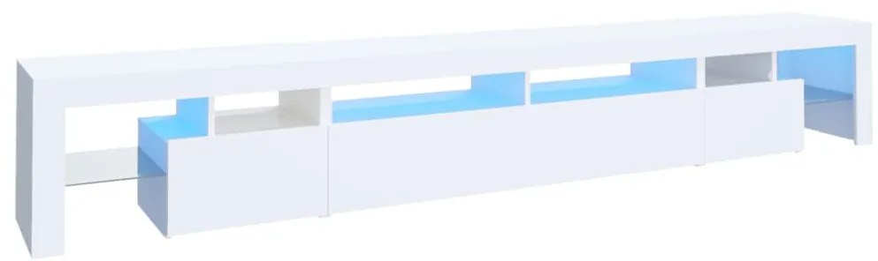 vidaXL Έπιπλο Τηλεόρασης με LED Λευκό 260 x 36,5 x 40 εκ.